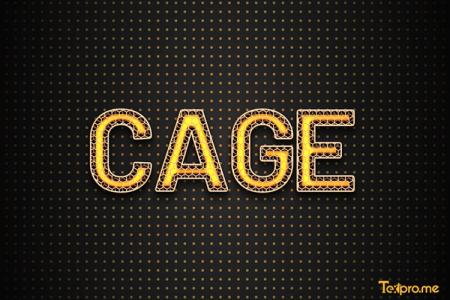 Create cage text effect online