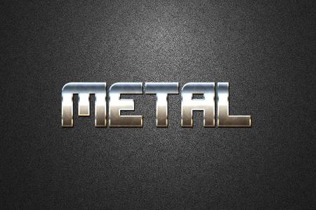 Shiny Metal Text Effect