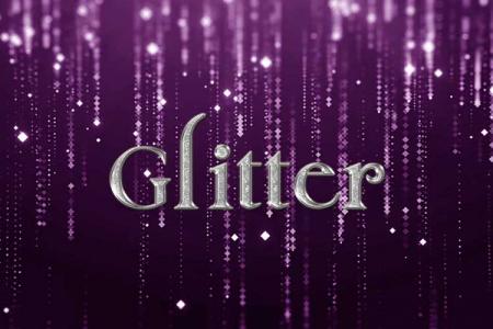 Silver Glitter Text Effect