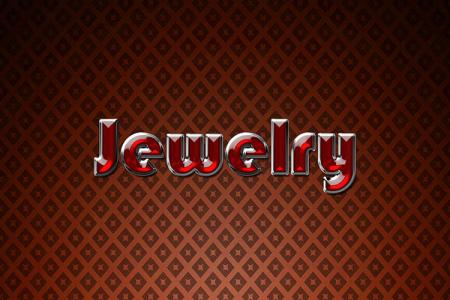 Red Jewelry Text Effect