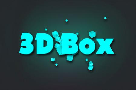 3D Box Text Effect Online