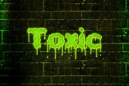 Toxic Text Effect Online