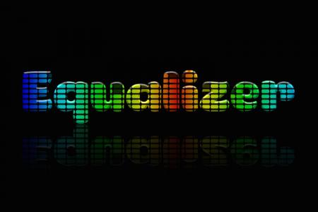 Rainbow Equalizer Text Effect