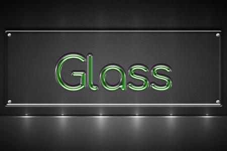 Green Glass Text Effect