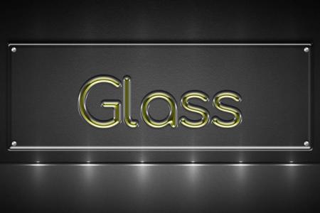 Yellow Glass Text Effect
