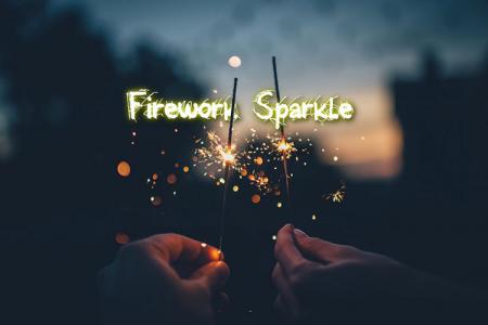 Firework Sparkle Text Effect