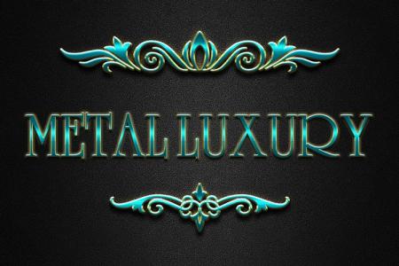 Color Full Luxury Metal Text Effect