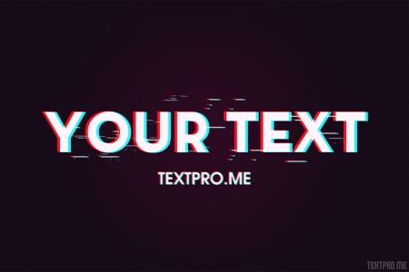 Create Glitch Text Effect Style Tik Tok