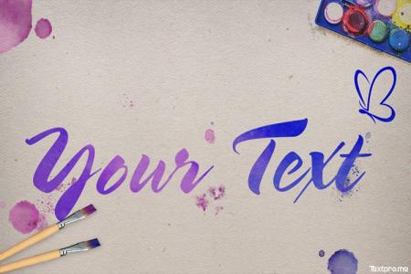 Create a free online watercolor text effect