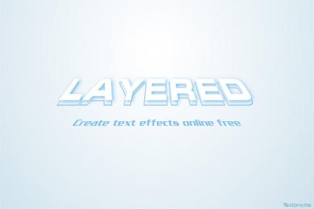 Create layered text effects online free