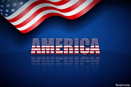 Create American flag 3D text effect online