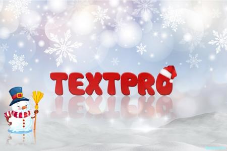 3D christmas text effect by name