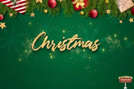 Sparkles Merry Christmas text effect