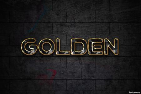Free creative 3D golden text effect online