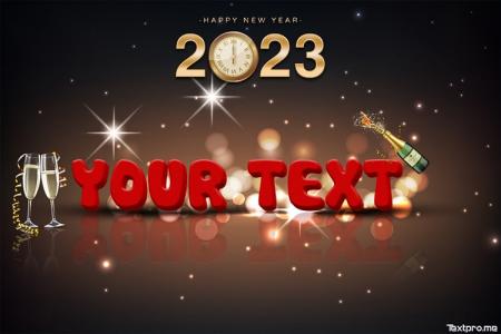 New Year Cards 3D By Name
