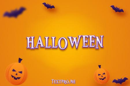 Create 3D halloween text effects online