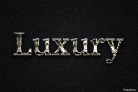 Create a 3D luxury metallic text effect for free
