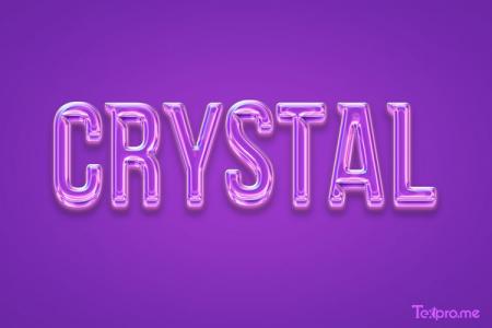 Shiny Crystal 3D Style Text Effect Online