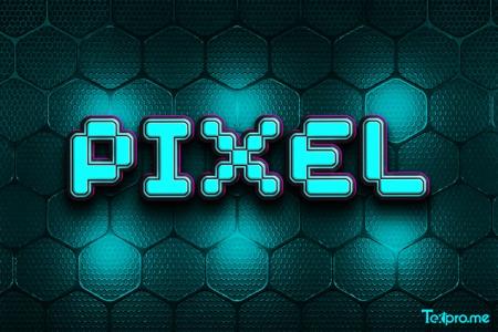 Online 3D pixel text effect generator