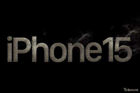 Create a Titanium text effect for the iPhone 15 introduction event