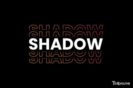 Create a gradient text shadow effect online