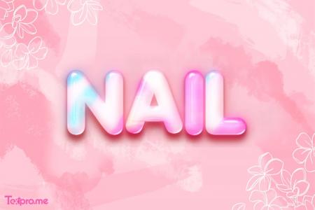 Create an online 3D nail art text effect
