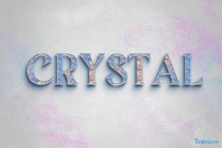 Luxurious and creative sparkling colored crystal text effect