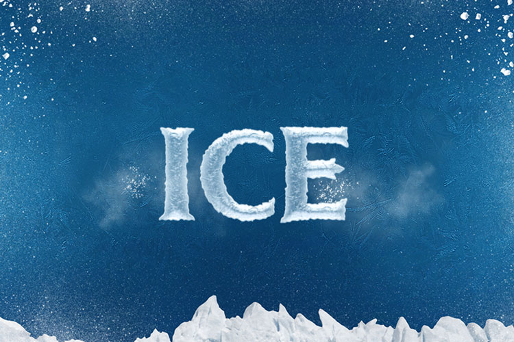 Ice Cold Text Effect