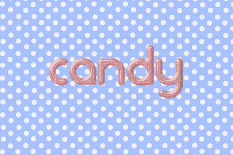 Pink Candy Text Effect