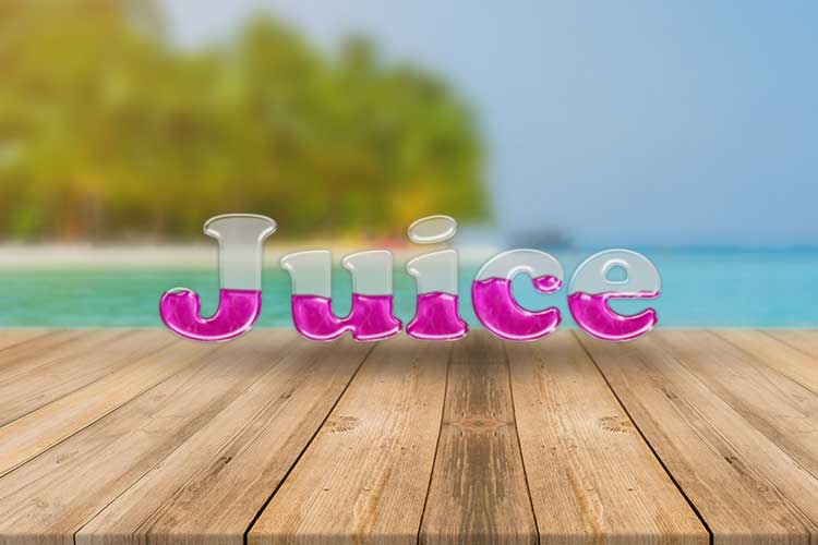 Fruit Juice Text Effect