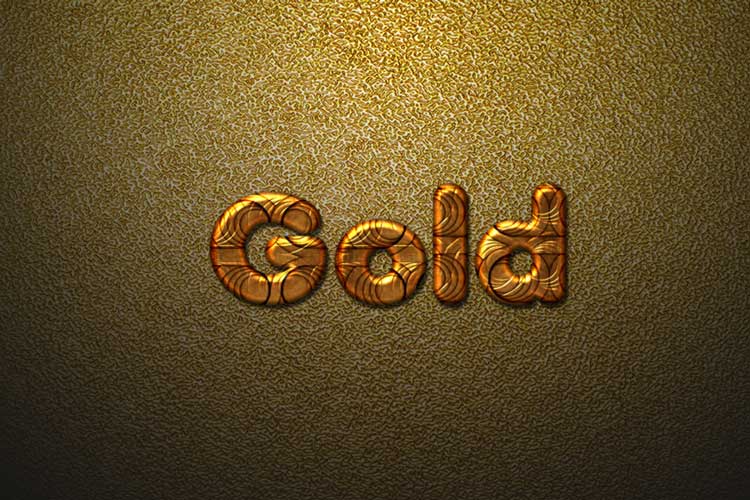 Abstra Gold Text Effect