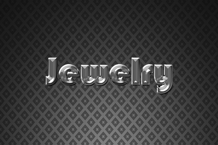 Silver Jewelry Text Effect