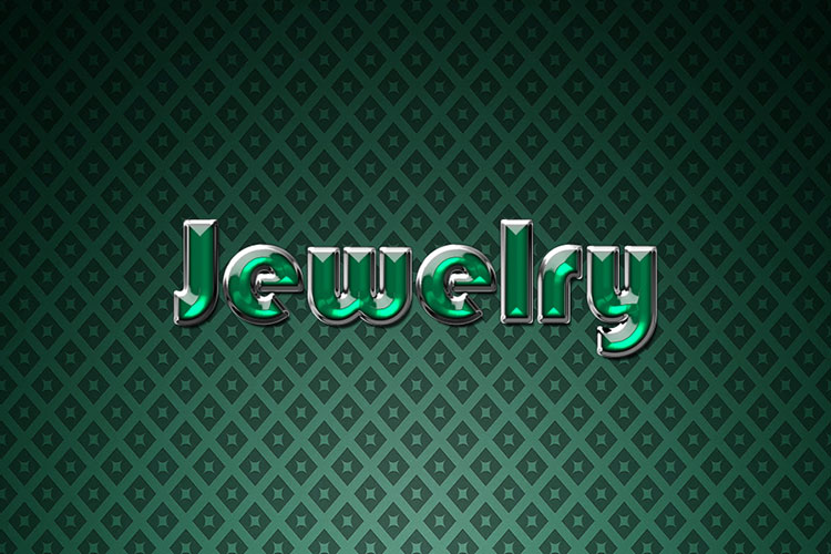 Green Jewelry Text Effect
