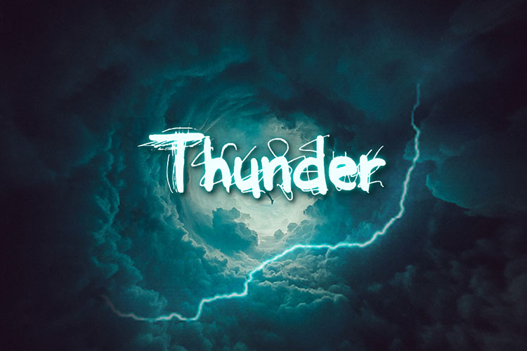 Create Thunder Text Effect Online