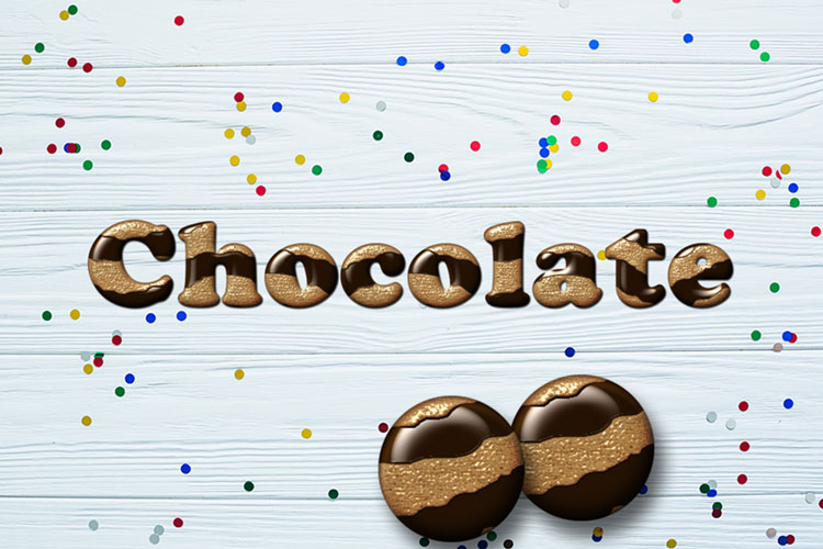 Chocolate Cake Text Effect