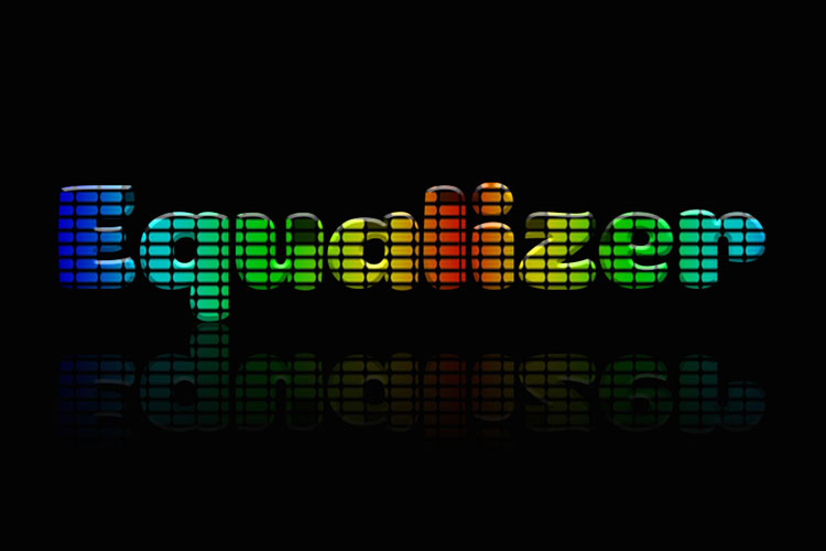 Rainbow Equalizer Text Effect