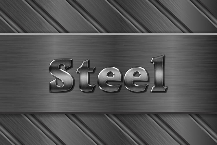 Steel Text Effect Online
