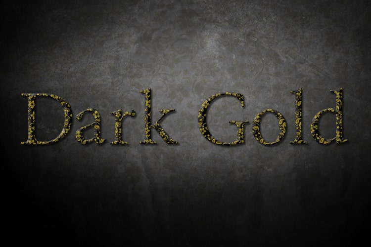 Metal Dark Gold Text Effect Online