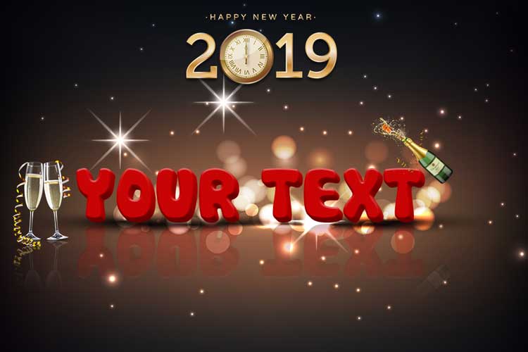create card new year online