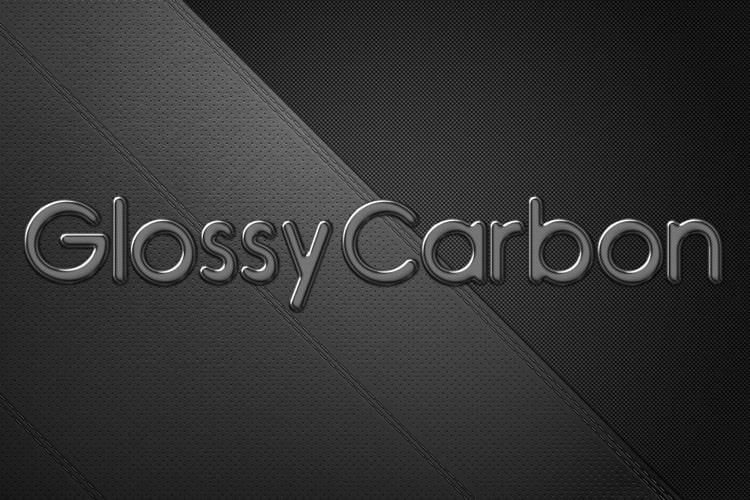 Glossy Carbon Text Effect