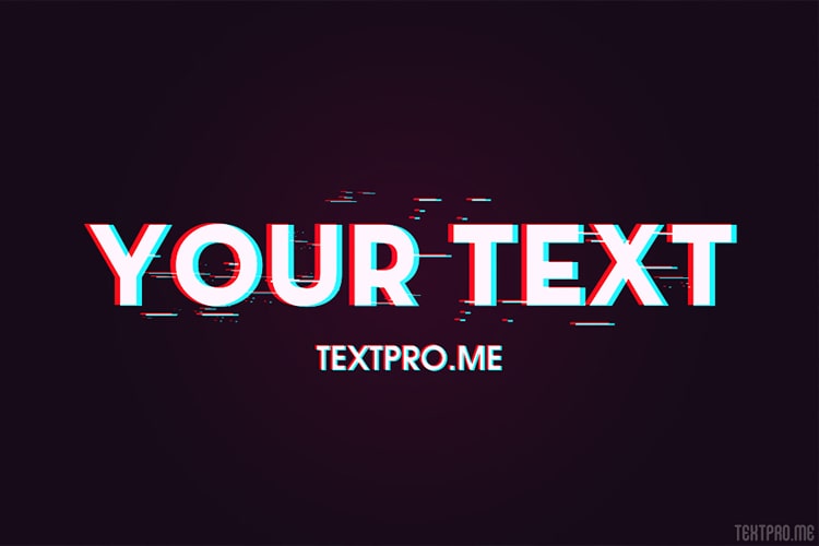 Glitch Effect On Text