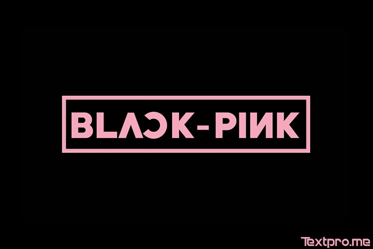 Create Blackpink logo style online