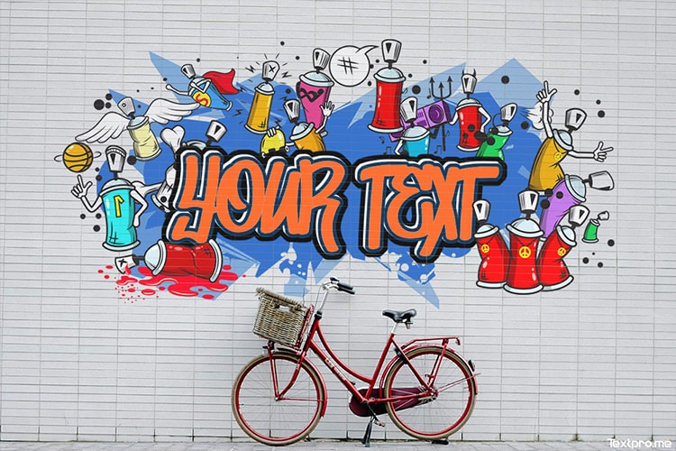 Create wonderful graffiti art text effect
