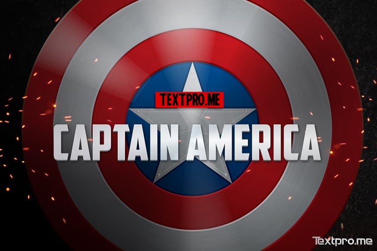 Create a Captain America text effect free online