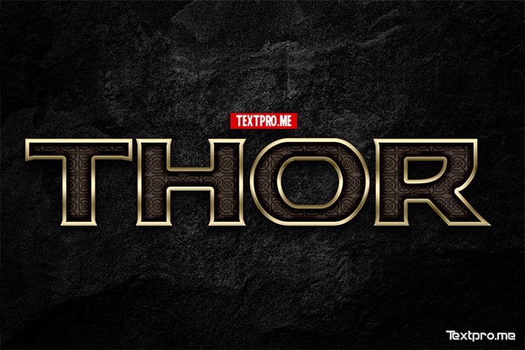 Create Thor logo style text effect online