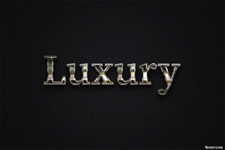 Create a 3D luxury metallic text effect for free