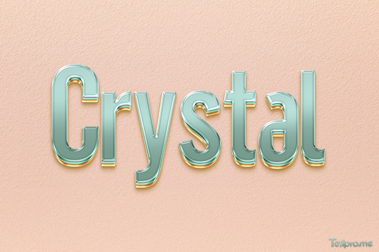 Create luxury 3D crystal text effects online