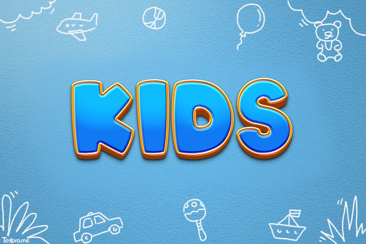 3D cartoon text effect generator online