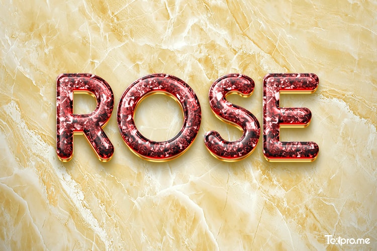 Create online elegant 3D ruby text effect