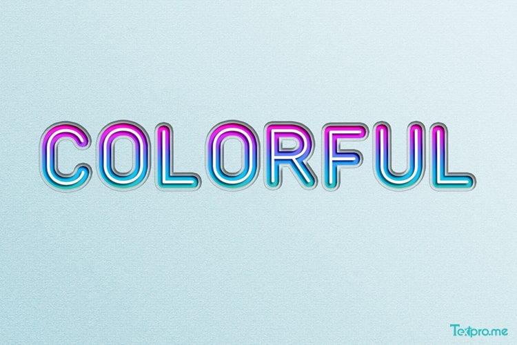 Create online colorful 3D paper-cut text effects